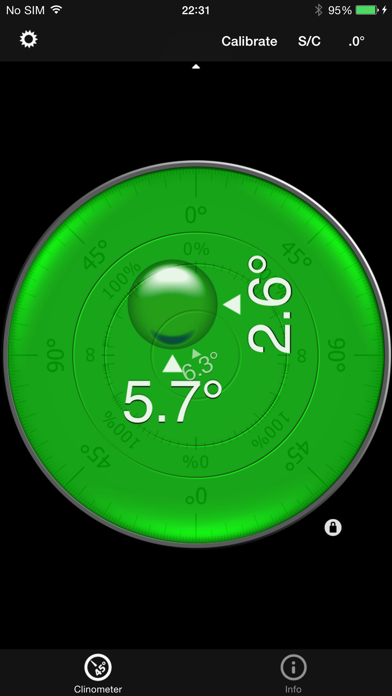 Bubble level and Clinometer Screenshot 2