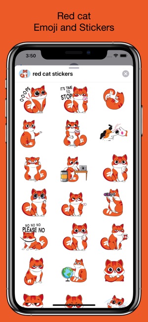 Red cat stickers - Funny emo(圖1)-速報App