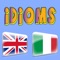 In questa app, quasi 3000 espressioni idiomatiche e frasi idiomatiche inglesi sono spiegate in italiano o i loro equivalenti in italiano