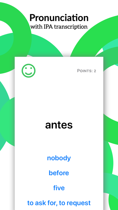 Spanish Vocabulary Card Deck screenshot 2