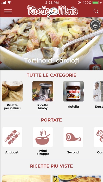 How to cancel & delete Ricette Mania - Ricette cucina from iphone & ipad 1