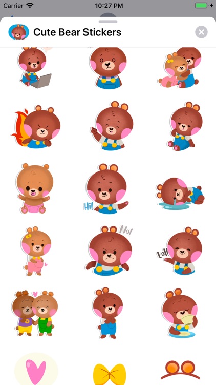 Cute Bear - Animated Stickers