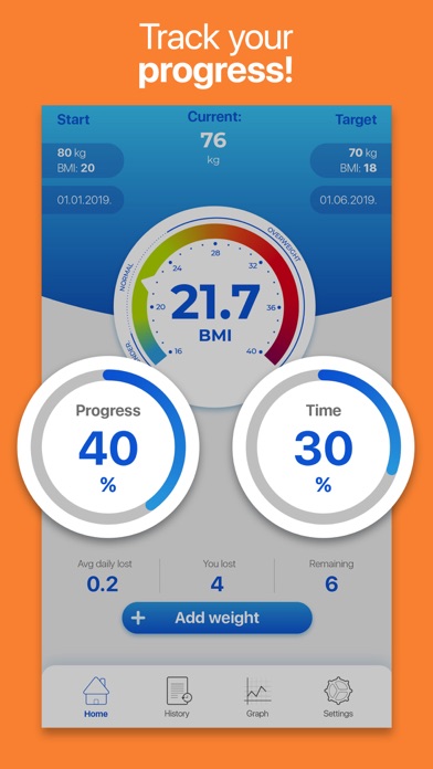 Weight Tracker BMI Calculator screenshot 2