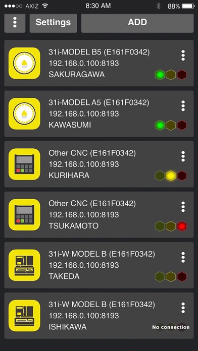 How to cancel & delete CNC SCREEN correspond to FANUC from iphone & ipad 2