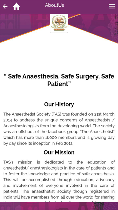 The Anaesthetist Society(TAS) screenshot 2