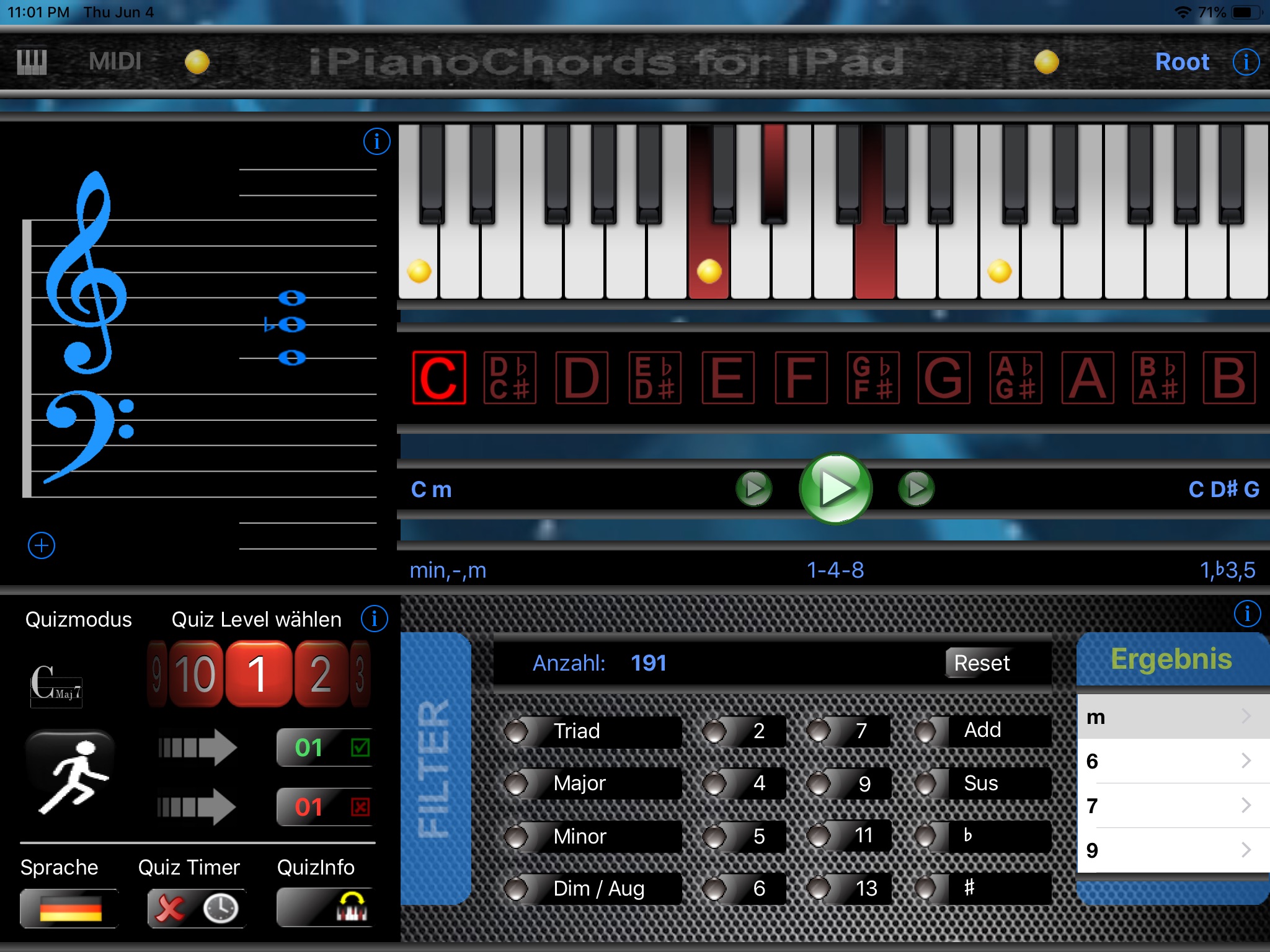 iPiano Chords HD screenshot 2