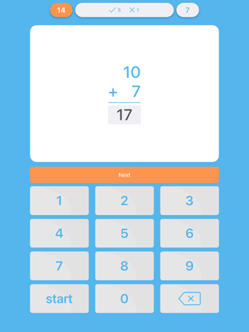 Addition Flash Cards Quiz - náhled