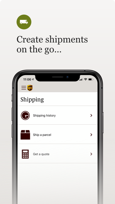UPS モバイルのスクリーンショット3 UPS モバイルのスクリーンショット3
