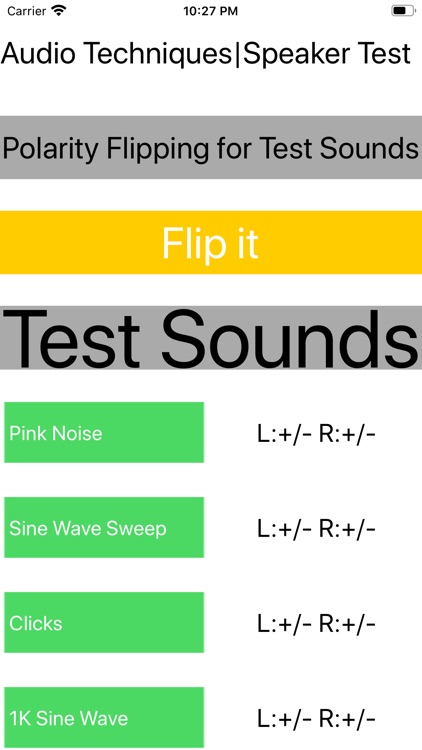 Audio Techniques|Speaker Test