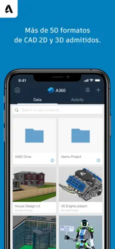 Screenshot 1 A360:Visualice archivos de CAD iphone