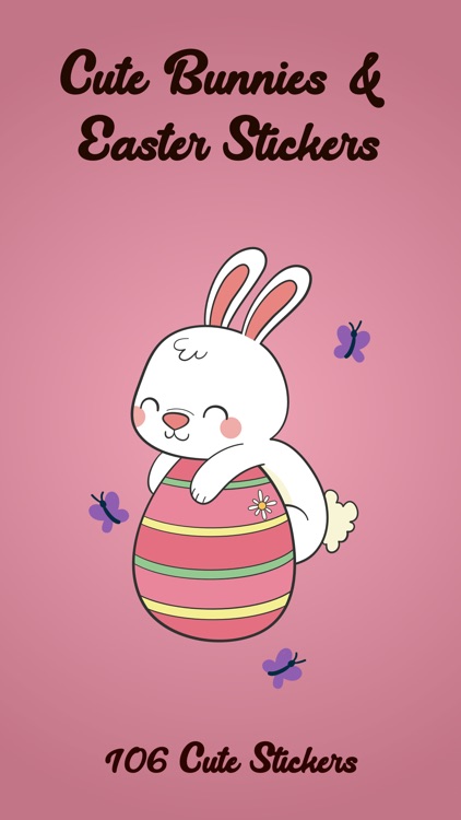 Cute Bunnies & Easter Stickers