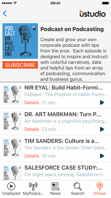 uStudio Enterprise Podcast screenshot 2