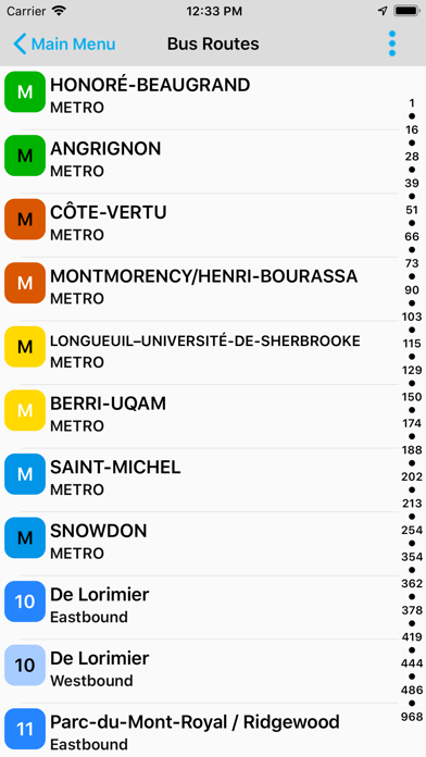 BusBuddy Montreal screenshot 3