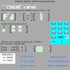 Matrix Math: Solving Equations