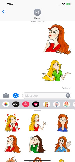 Drawn Girls Sticker Pack(圖2)-速報App