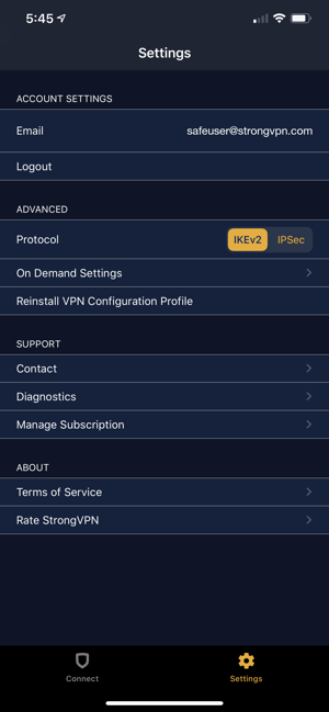‎StrongVPN — The Strongest VPN Screenshot