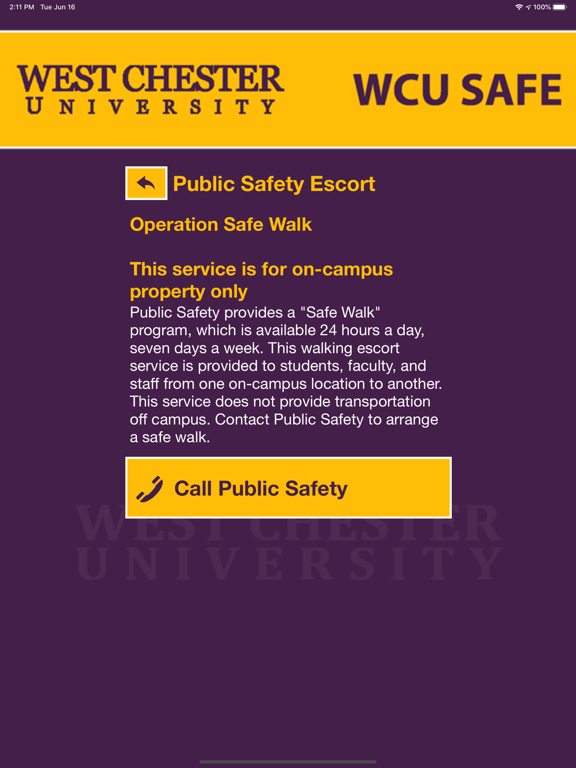 WCU SAFE screenshot 4