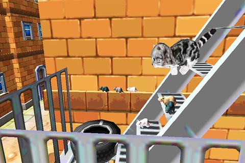 Kitten Cat Craft Vs Dog 3D Sim screenshot 2