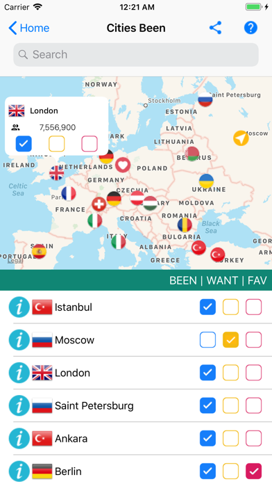 Places Been - Travel Tracker screenshot 2