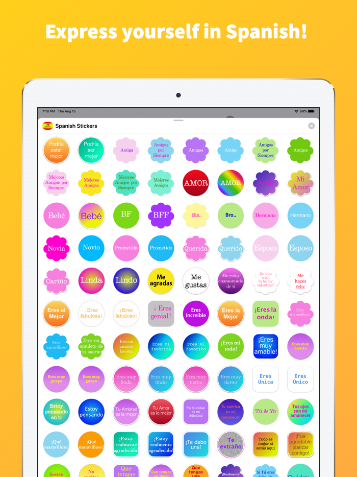 Spanish Stickers for iMessage