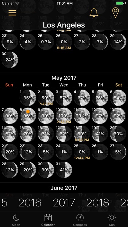 Moon Phases and Lunar Calendar screenshot-0