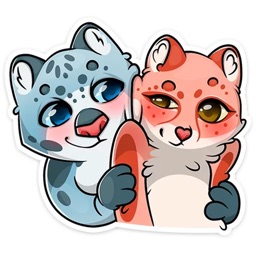 Cats Couple Sticker Pack