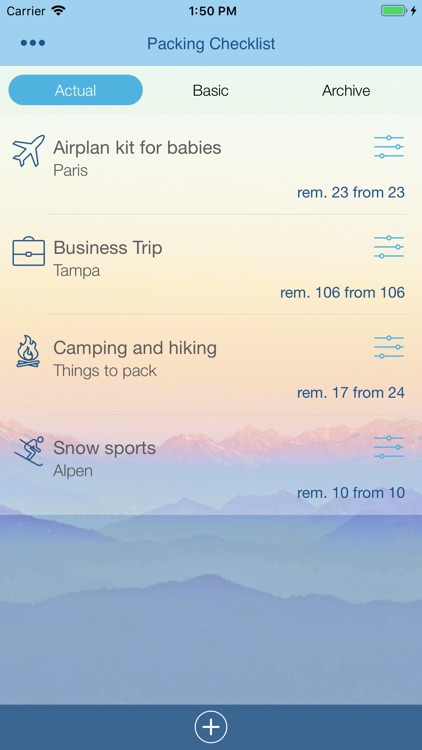 Travel Packing Checklists