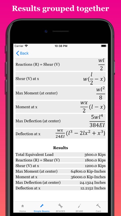 Shear Moment Deflection Calc screenshot-4