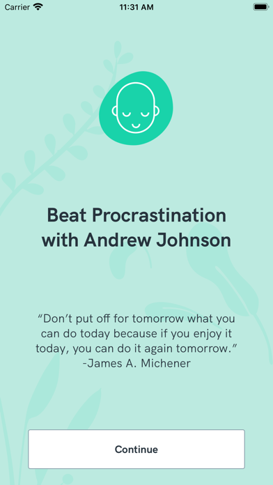 How to cancel & delete Beat Procrastination with Andrew Johnson from iphone & ipad 1