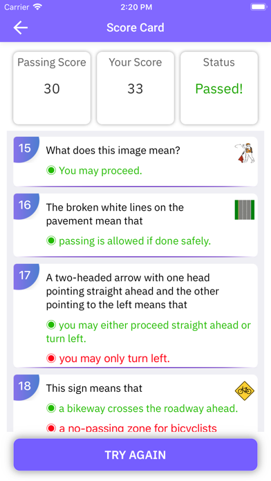 DMV Practice Test Info screenshot 4
