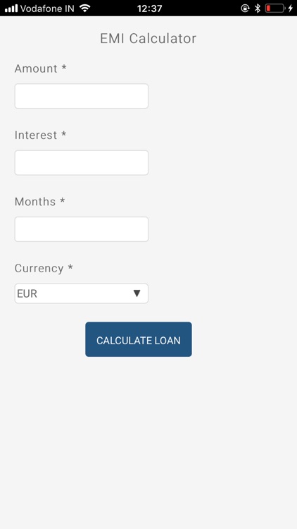 Temenos Loan Calculator