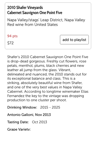 Скриншот из Vinous: Wine Reviews & Ratings