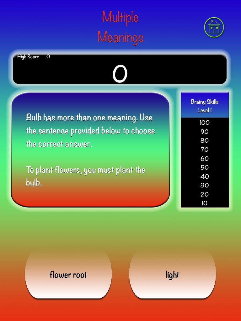 Brainy Skills Multiple Meaning screenshot 2