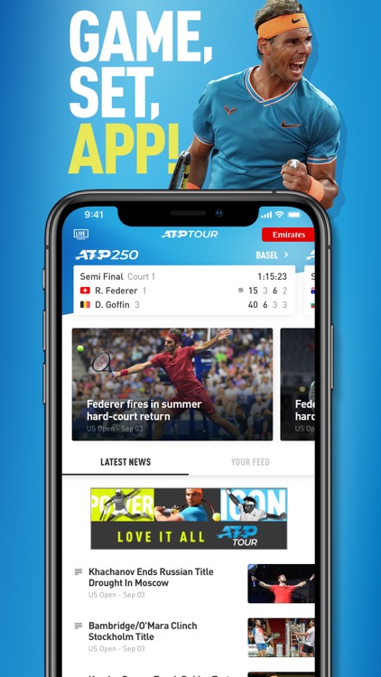 tennis atp tour latest scores