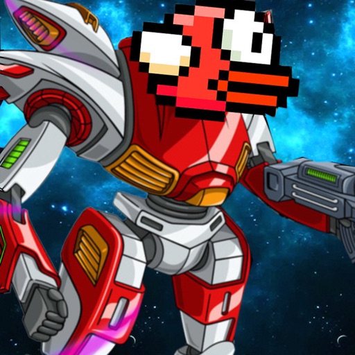 Flappy Robot Warrior Icon
