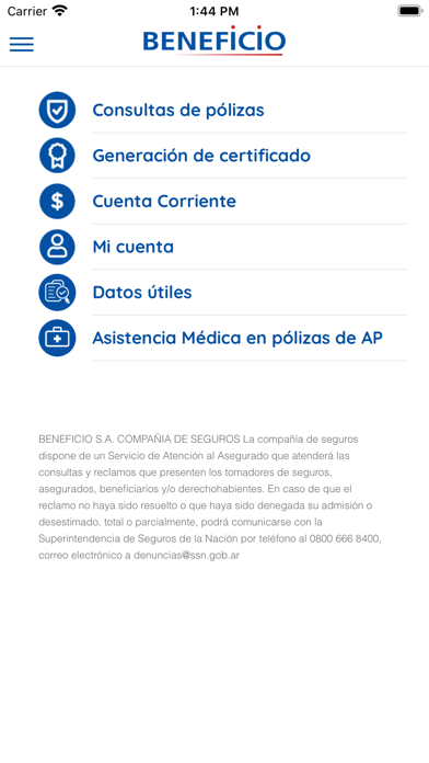 Beneficio Seguros screenshot 2