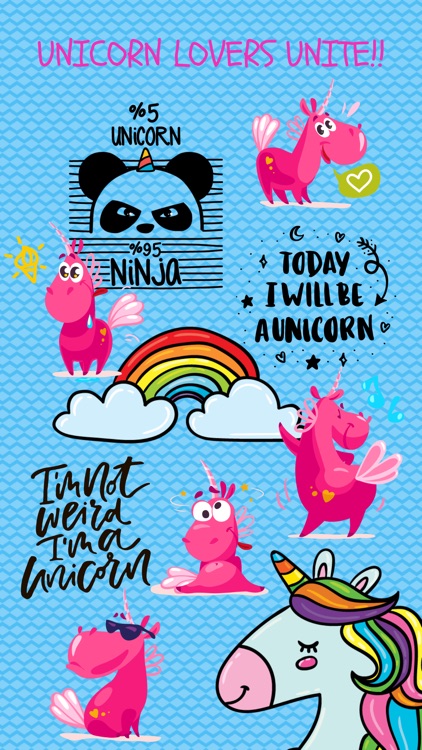 Unicorn Fun Emoji Stickers