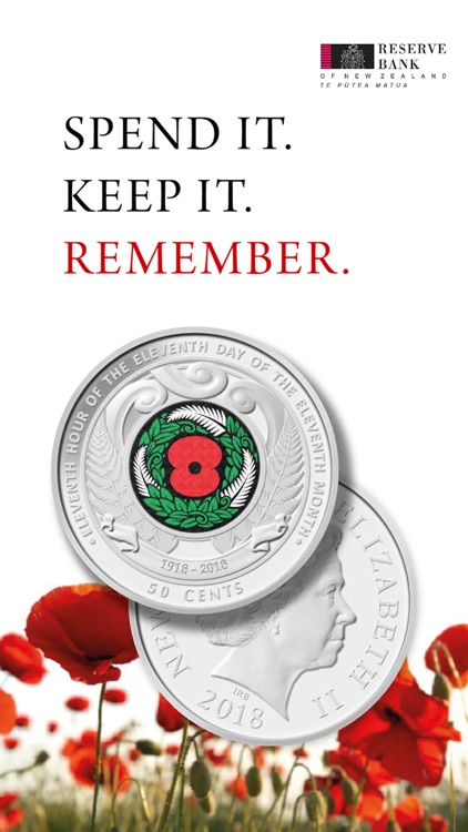 RBNZ Armistice Day Coin