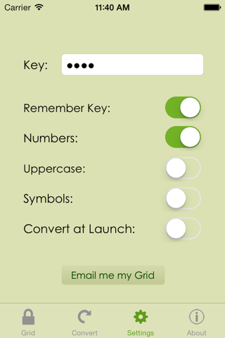 Password Grid screenshot 3