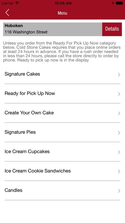 Cold Stone Cakes