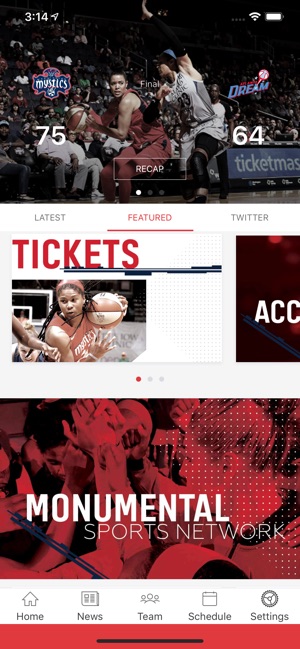 Washington Mystics Mobile(圖2)-速報App