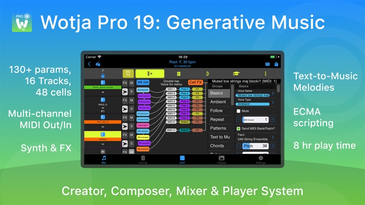 Wotja Pro 19: Generative Music screenshot-0
