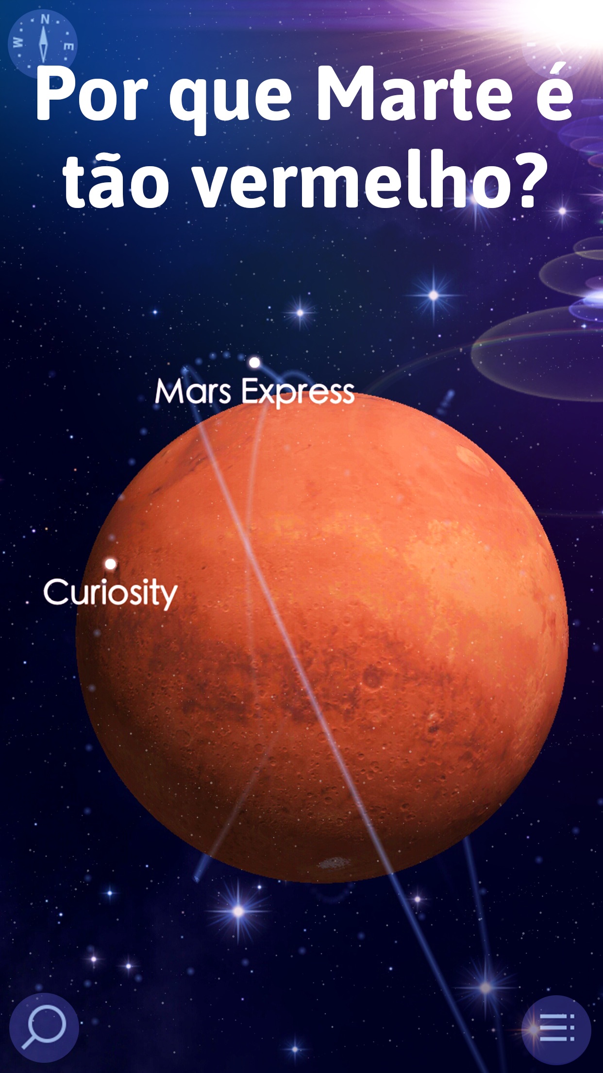 Screenshot do app Star Walk 2 - Céu Estrelado