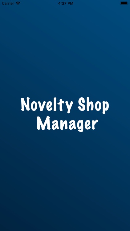 Novelty Shop Manager