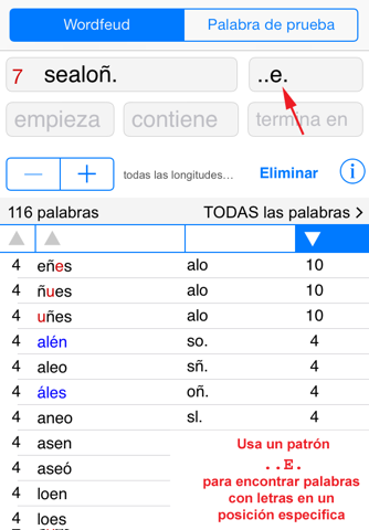 WordsFinder/WF Español screenshot 3