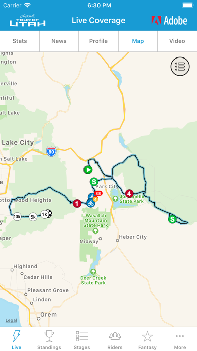 2019 Tour of Utah Tour Tracker screenshot 4