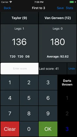 Game screenshot Darts Scoreboard X01 hack