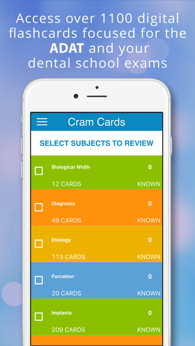 How to cancel & delete ADAT Periodontics Cram Cards from iphone & ipad 1