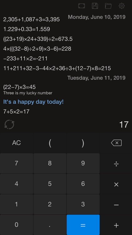Calculator - history function screenshot-7