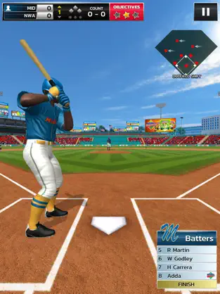 Baseball Megastar 19, game for IOS